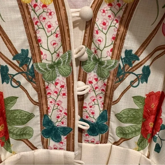 Floral Maxi Dress with Belt - Picture 8 of 11